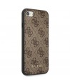 Guess 4G Metal Gold Logo Case for iPhone SE 2022 / 2020 / 7 / 8 - Brown