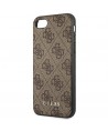 Guess 4G Metal Gold Logo Case for iPhone SE 2022 / 2020 / 7 / 8 - Brown