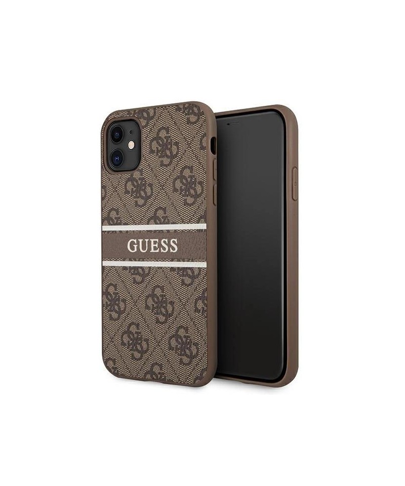 Guess 4G Stripe case for iPhone 11 / Xr 6.1" - brown