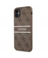 Guess 4G Stripe case for iPhone 11 / Xr 6.1" - brown