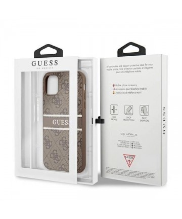 Guess 4G Stripe case for iPhone 11 / Xr 6.1" - brown