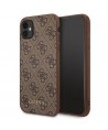 Guess 4G Metal Gold Logo Case for iPhone 11 / Xr 6.1" - Brown