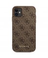 Guess 4G Metal Gold Logo Case for iPhone 11 / Xr 6.1" - Brown