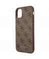 Guess 4G Metal Gold Logo Case for iPhone 11 / Xr 6.1" - Brown
