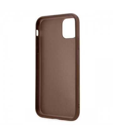 Guess 4G Metal Gold Logo Case for iPhone 11 / Xr 6.1" - Brown