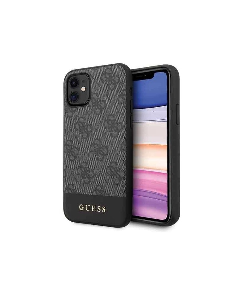 Guess 4G Stripe Collection case for iPhone 11 6.1" / Xr - gray