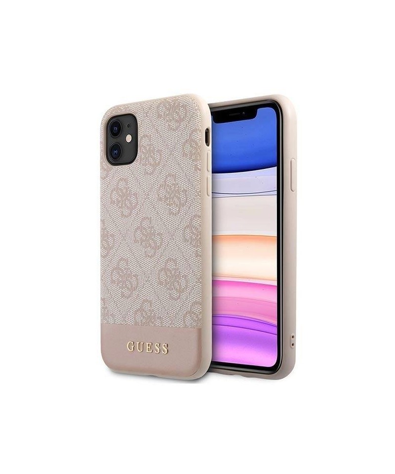Guess 4G Stripe Collection Case for iPhone 11 / Xr 6.1" - Pink