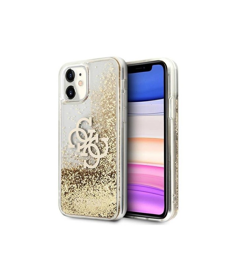 Guess 4G Big Liquid Glitter case for iPhone 11 6.1" / Xr - gold