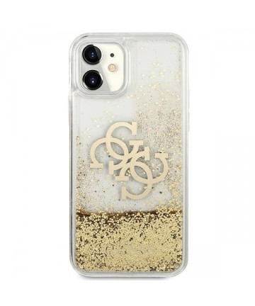 Guess 4G Big Liquid Glitter case for iPhone 11 6.1" / Xr - gold