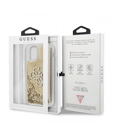 Guess 4G Big Liquid Glitter case for iPhone 11 6.1" / Xr - gold