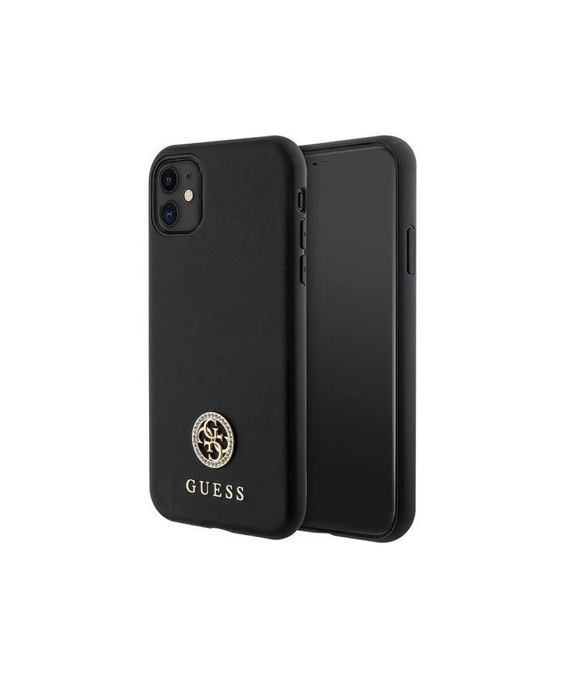 Guess Strass Metal Logo iPhone 11 / Xr 6.1" Case - Black