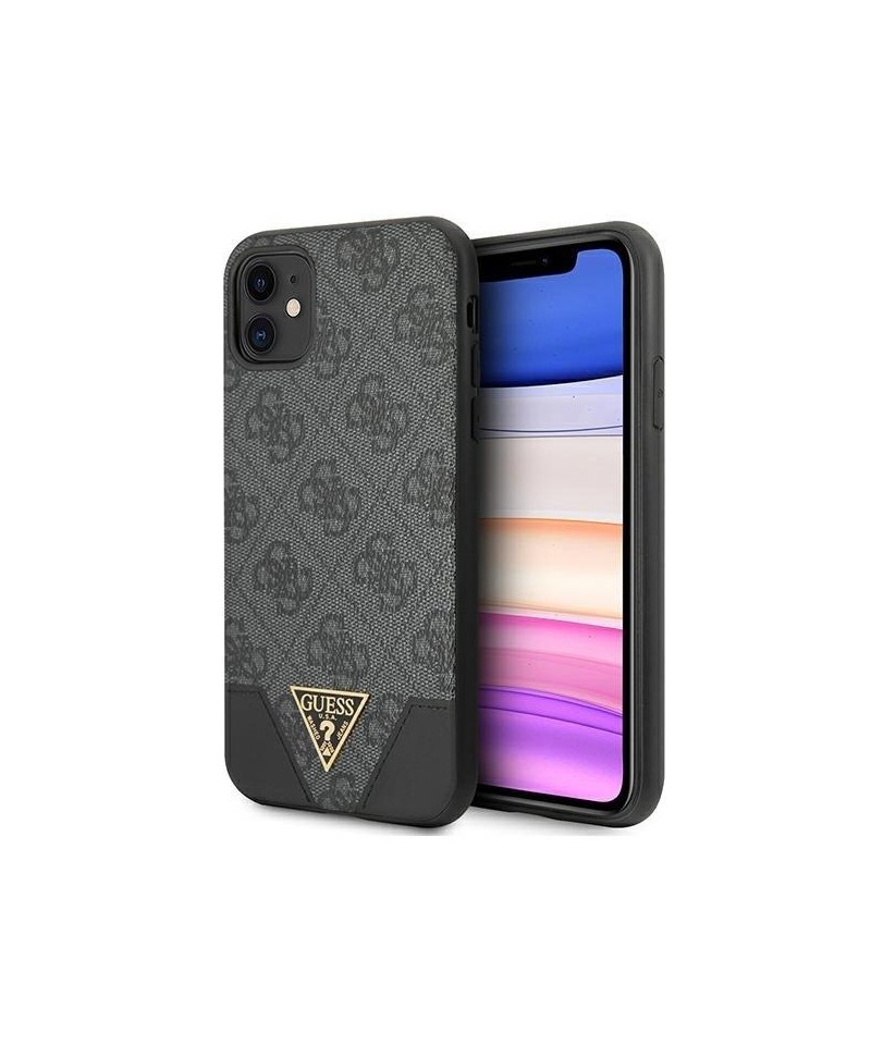 Guess 4G Triangle Collection case for iPhone 11 6.1" / Xr - gray