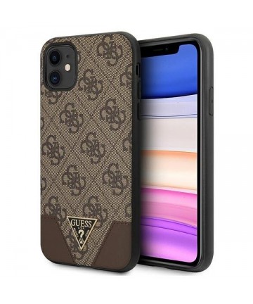 Guess 4G Triangle Collection case for iPhone 11 6.1" / Xr 6.1" - brown