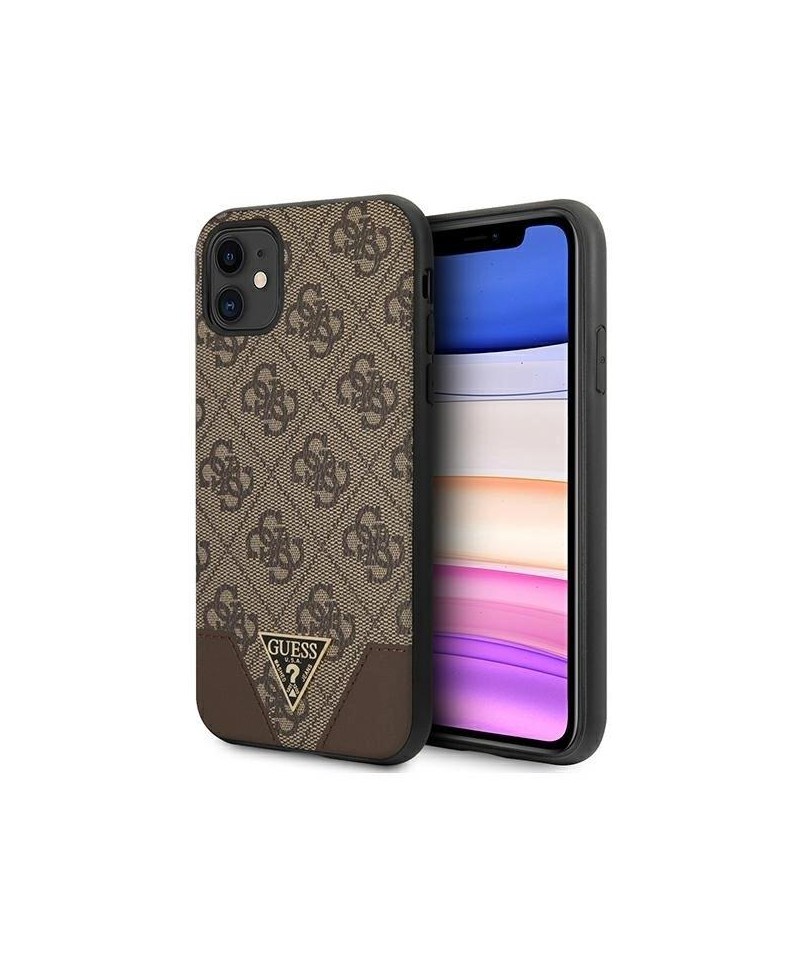 Guess 4G Triangle Collection case for iPhone 11 6.1" / Xr 6.1" - brown
