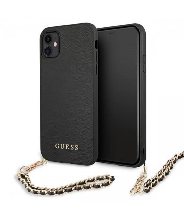 Guess Saffiano Chain case for iPhone 11 6.1" / Xr - black