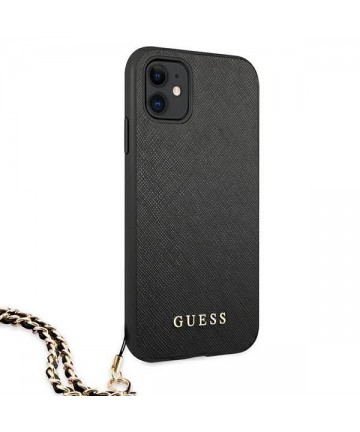 Guess Saffiano Chain case for iPhone 11 6.1" / Xr - black