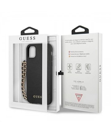 Guess Saffiano Chain case for iPhone 11 6.1" / Xr - black