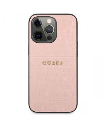 Guess Croco Strap Collection iPhone 13 Pro / 13 6.1" Case - Pink