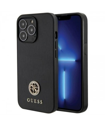 Guess Strass Metal Logo iPhone 13 Pro 6.1" Case - Black