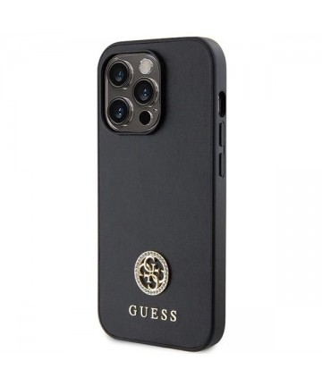 Guess Strass Metal Logo iPhone 13 Pro 6.1" Case - Black