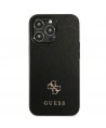 Guess Saffiano 4G Small Metal Logo case for iPhone 13 Pro / 13 6.1" - black