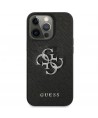 Guess Saffiano 4G Metal Logo case for iPhone 13 Pro / 13 6.1" - black