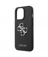 Guess Saffiano 4G Metal Logo case for iPhone 13 Pro / 13 6.1" - black