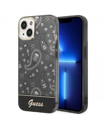 Guess Bandana Paisley Case for iPhone 14 / 15 / 13 6.1" - Black