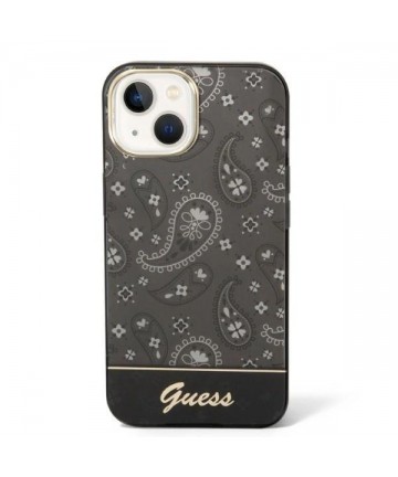 Guess Bandana Paisley Case for iPhone 14 / 15 / 13 6.1" - Black