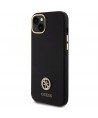 Guess Silicone Logo Strass 4G Case for iPhone 15 Plus / 14 Plus 6.7" - Black