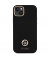 Guess Silicone Logo Strass 4G Case for iPhone 15 Plus / 14 Plus 6.7" - Black