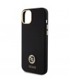 Guess Silicone Logo Strass 4G Case for iPhone 15 Plus / 14 Plus 6.7" - Black