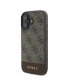Guess 4G Bottom Stripe Case for iPhone 16 Plus 6.7" - Brown