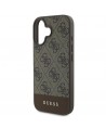 Guess 4G Bottom Stripe Case for iPhone 16 Plus 6.7" - Brown