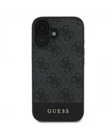 Guess 4G Bottom Stripe Case for iPhone 16 Plus 6.7" - Gray