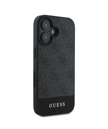 Guess 4G Bottom Stripe Case for iPhone 16 Plus 6.7" - Gray