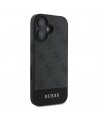 Guess 4G Bottom Stripe Case for iPhone 16 Plus 6.7" - Gray