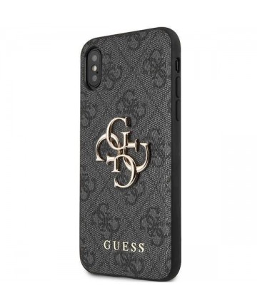 Guess 4G Big Metal Logo iPhone X/XS Case - Gray