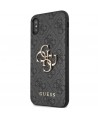 Guess 4G Big Metal Logo iPhone X/XS Case - Gray