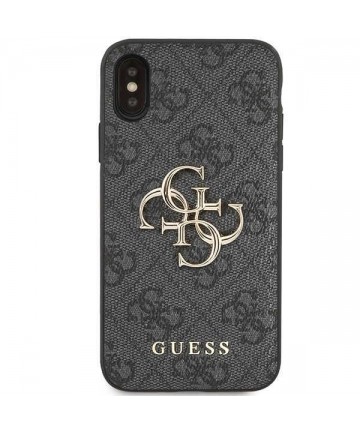 Guess 4G Big Metal Logo iPhone X/XS Case - Gray
