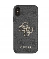 Guess 4G Big Metal Logo iPhone X/XS Case - Gray