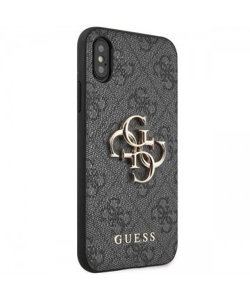 Guess 4G Big Metal Logo iPhone X/XS Case - Gray