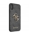 Guess 4G Big Metal Logo iPhone X/XS Case - Gray