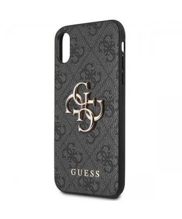 Guess 4G Big Metal Logo iPhone X/XS Case - Gray