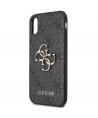 Guess 4G Big Metal Logo iPhone X/XS Case - Gray