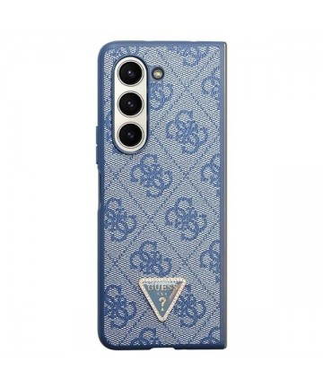 Guess 4G Triangle Strass Case for Samsung Galaxy Z Fold 5 - Blue