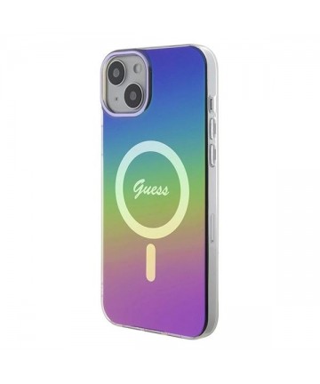 Guess IML Iridescent MagSafe case for iPhone 15 Plus / 14 Plus 6.7" - multicolor