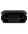 Guess Elongated Metallic Printed Logo Bluetooth TWS Headphones + Docking Station - Black