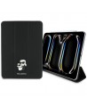 Karl Lagerfeld Saffiano Magnetic Karl & Choupette iPad Pro 11" 2024 Book Cover Case - Black