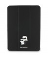 Karl Lagerfeld Saffiano Magnetic Karl & Choupette iPad Pro 11" 2024 Book Cover Case - Black